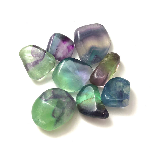 Purple/Green Fluorite Tumblestone