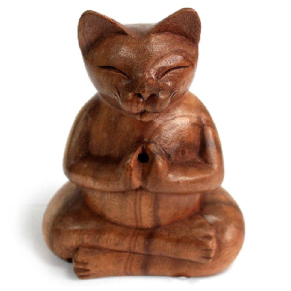 Meditating Incense Holder Yoga Cat