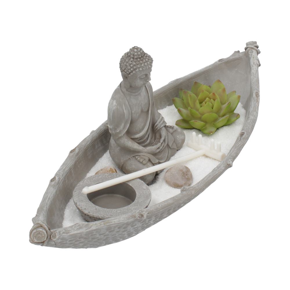 Zen Garden - Buddha In A Boat