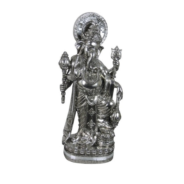 Silver Standing Ganesh