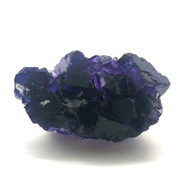 Dark Purple Fluorite Cube